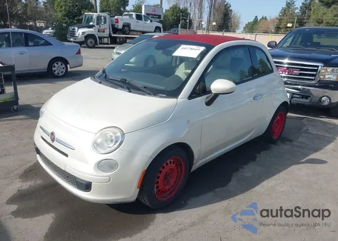 2013 Fiat 500C Pop z USA, uszkodzony, nr VIN 3C3CFFDR2DT742839